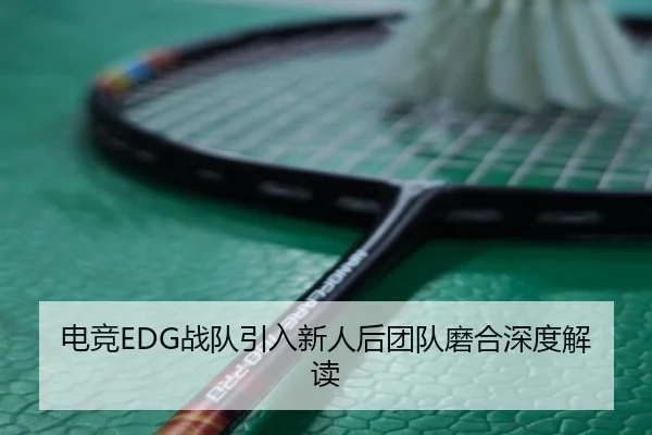 电竞EDG战队引入新人后团队磨合深度解读
